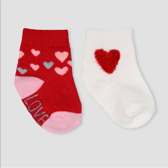Other - Baby Girl’s 2pk Heart Socks